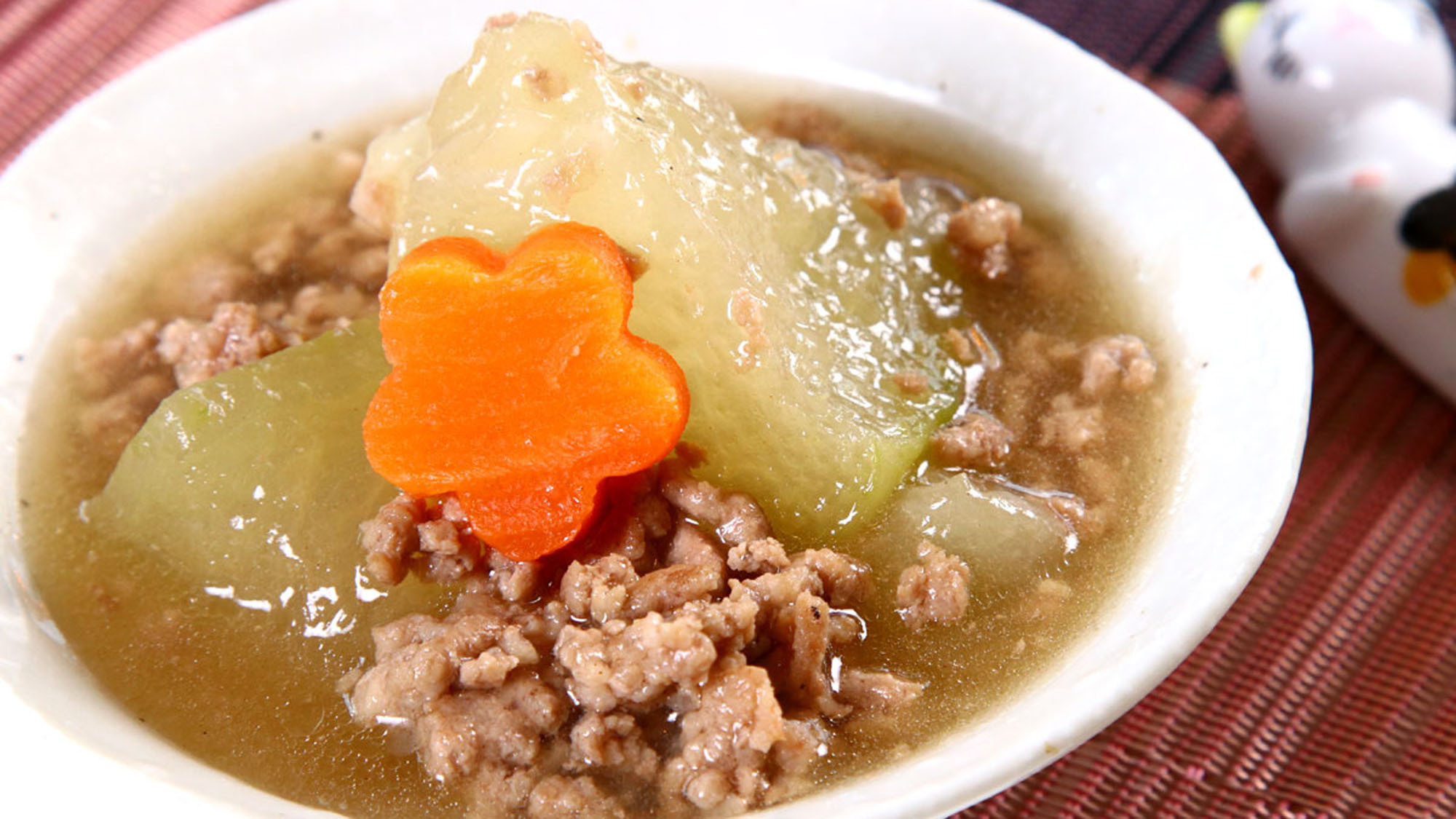 夕食一例_冬瓜のそぼろあんかけ*