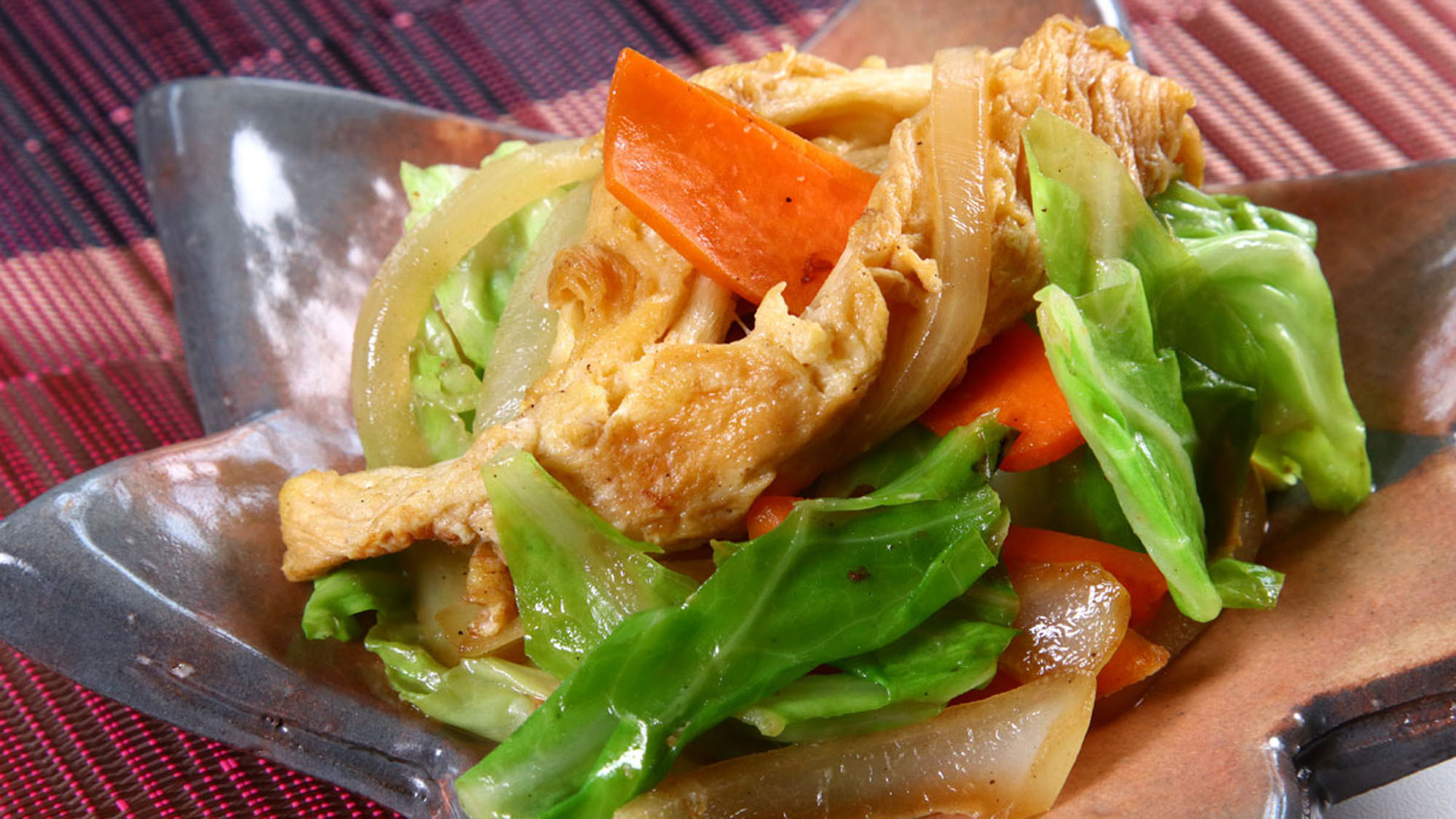 夕食一例_麩を使ったおかず*