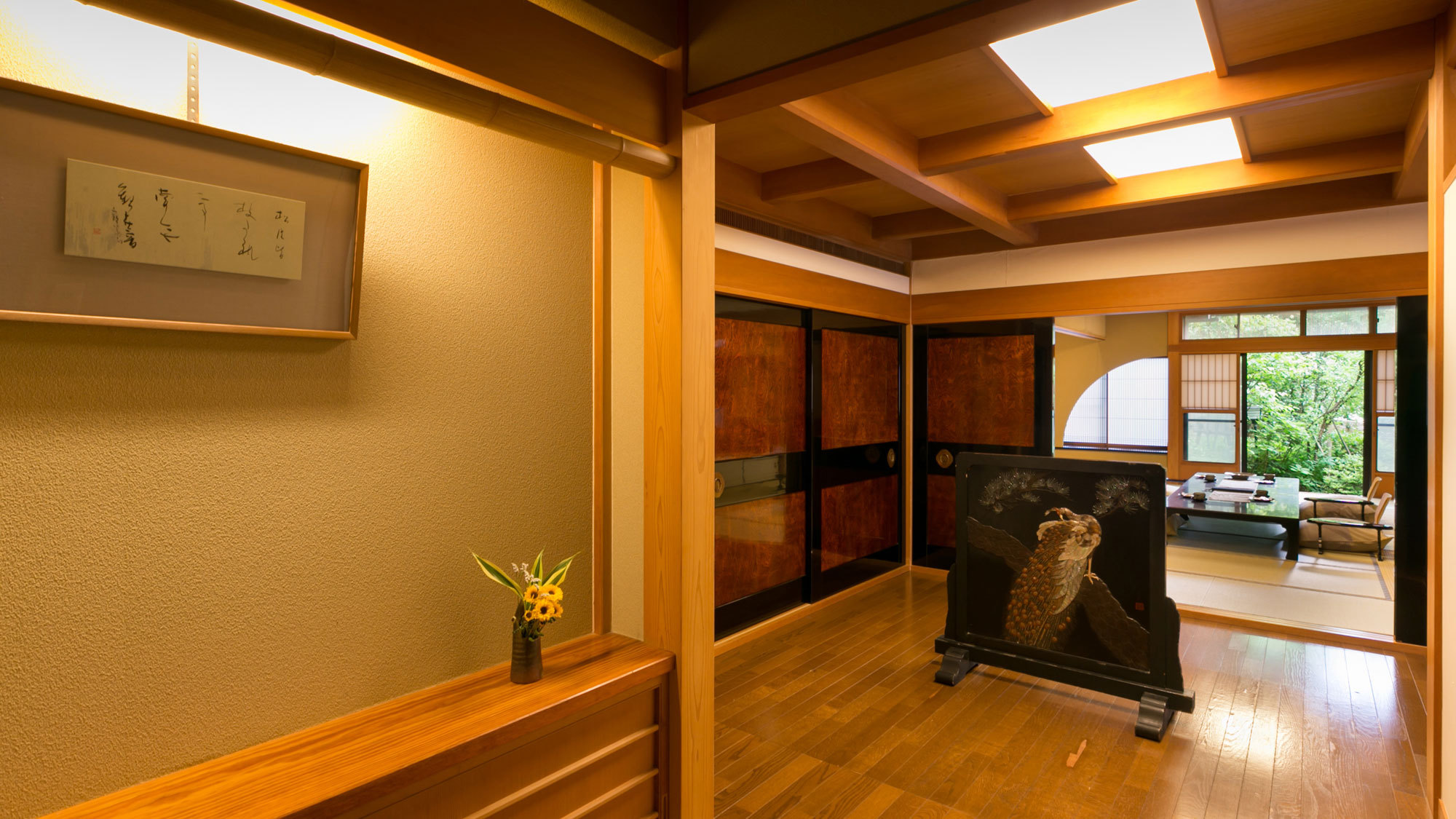 【離れ青巒荘「山法師」】日本建築の粋を集めたメゾネットタイプ離れ「山法師」入口