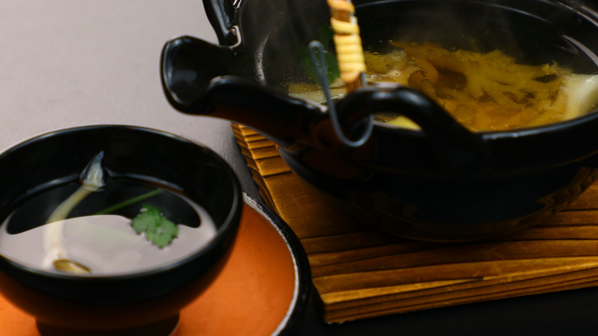 お食事みなかみ町産舞茸「すくよか」の土瓶蒸し