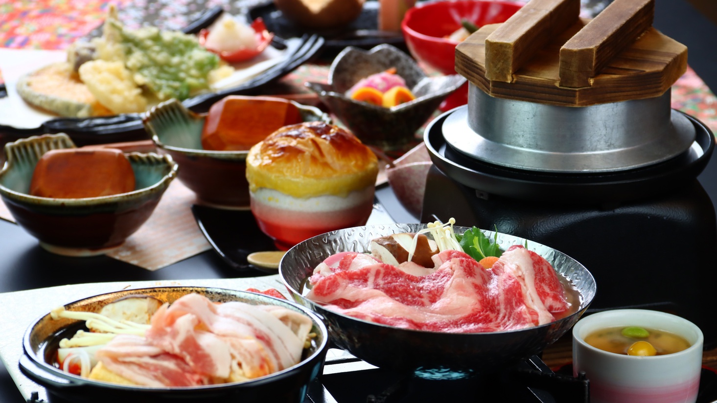 【料理】冬限定あったかお鍋と選べる釜めしコース
