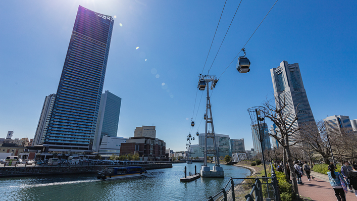 みなとみらいホテルから徒歩約20分