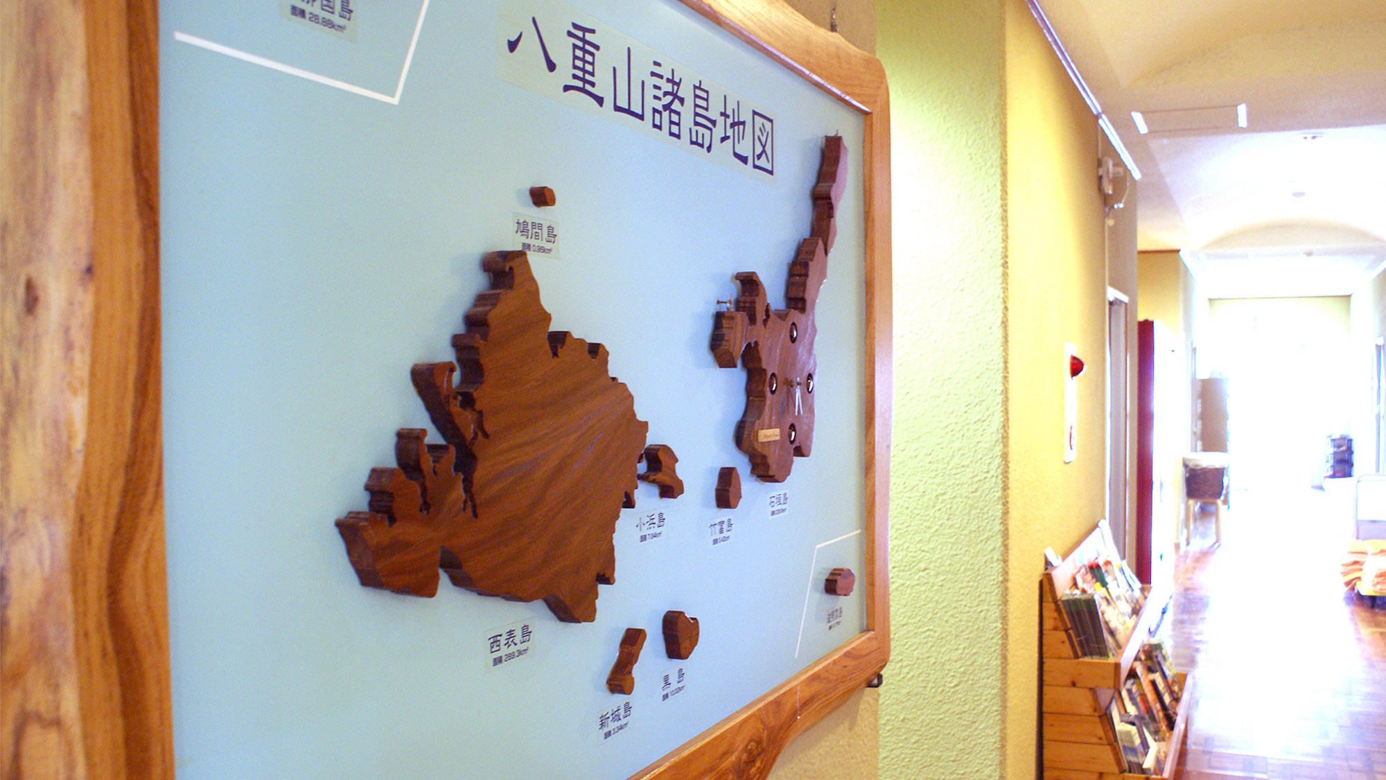 ・石垣島をはじめとした八重山諸島の地図です