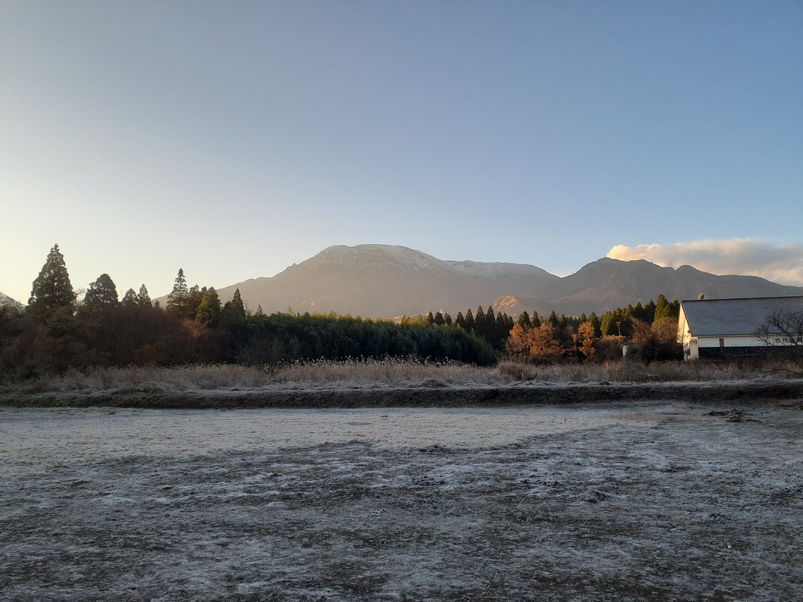 冬の阿蘇山