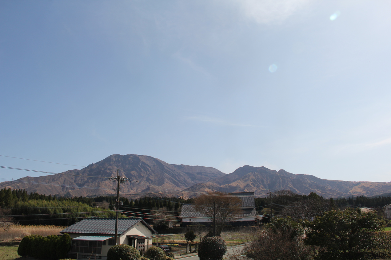 阿蘇五岳が一望できます。