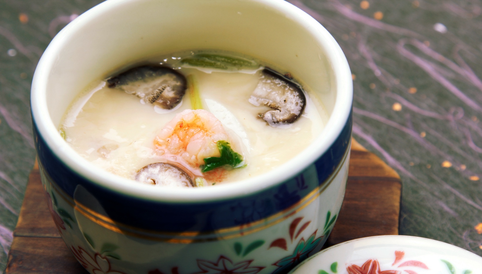 夕食の一例。茶碗蒸し