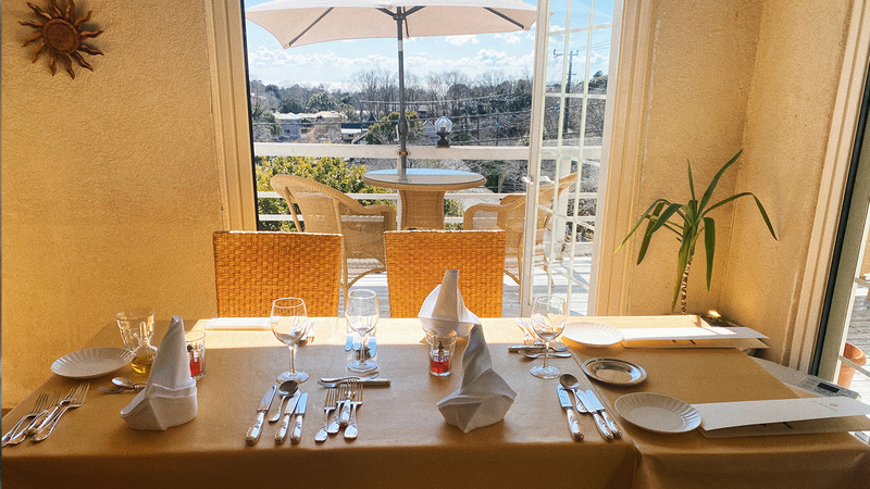 楽テラスを眺めながら