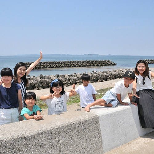 海岸まで歩いて５分！