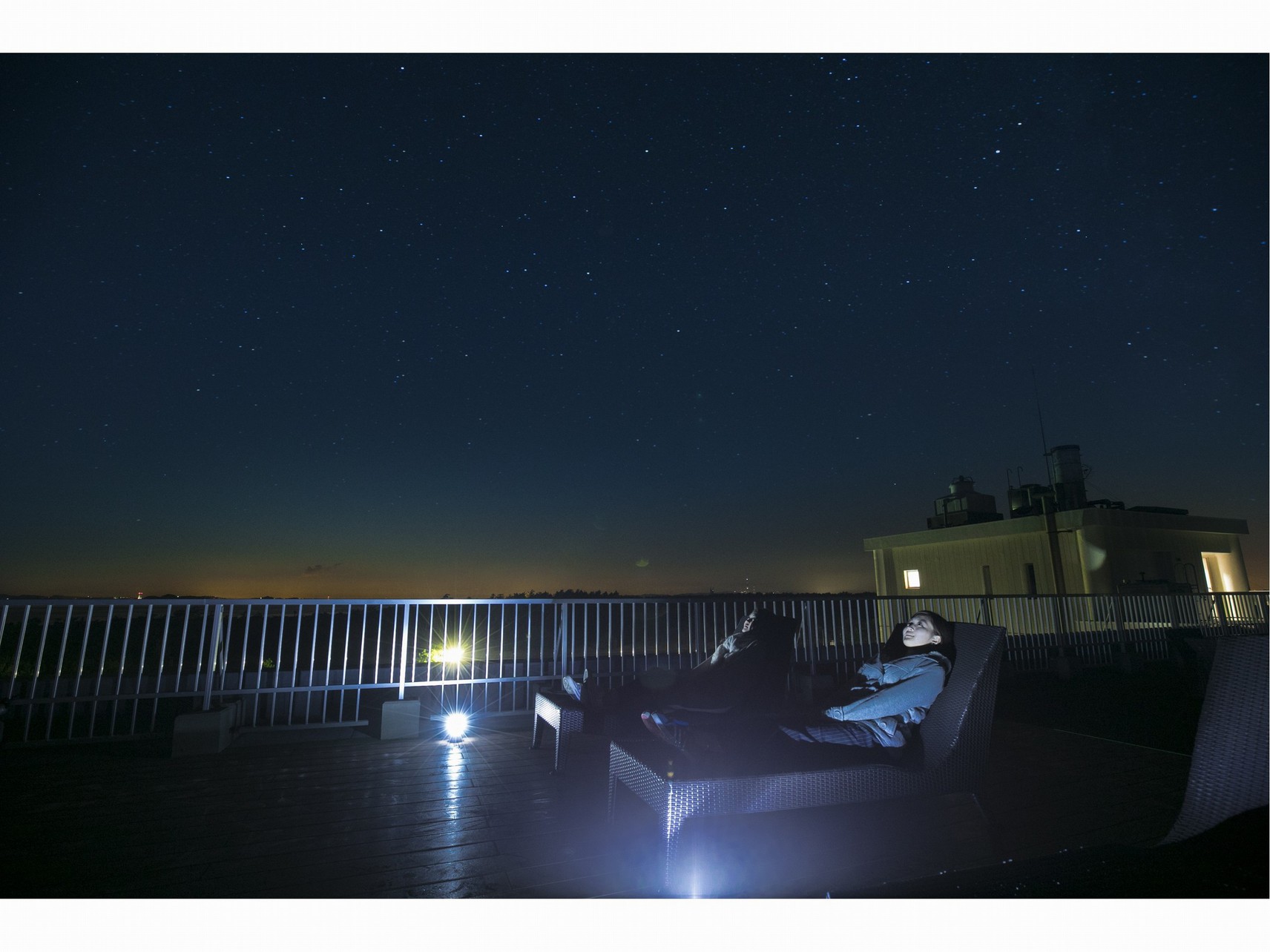 満点テラスから眺める星空