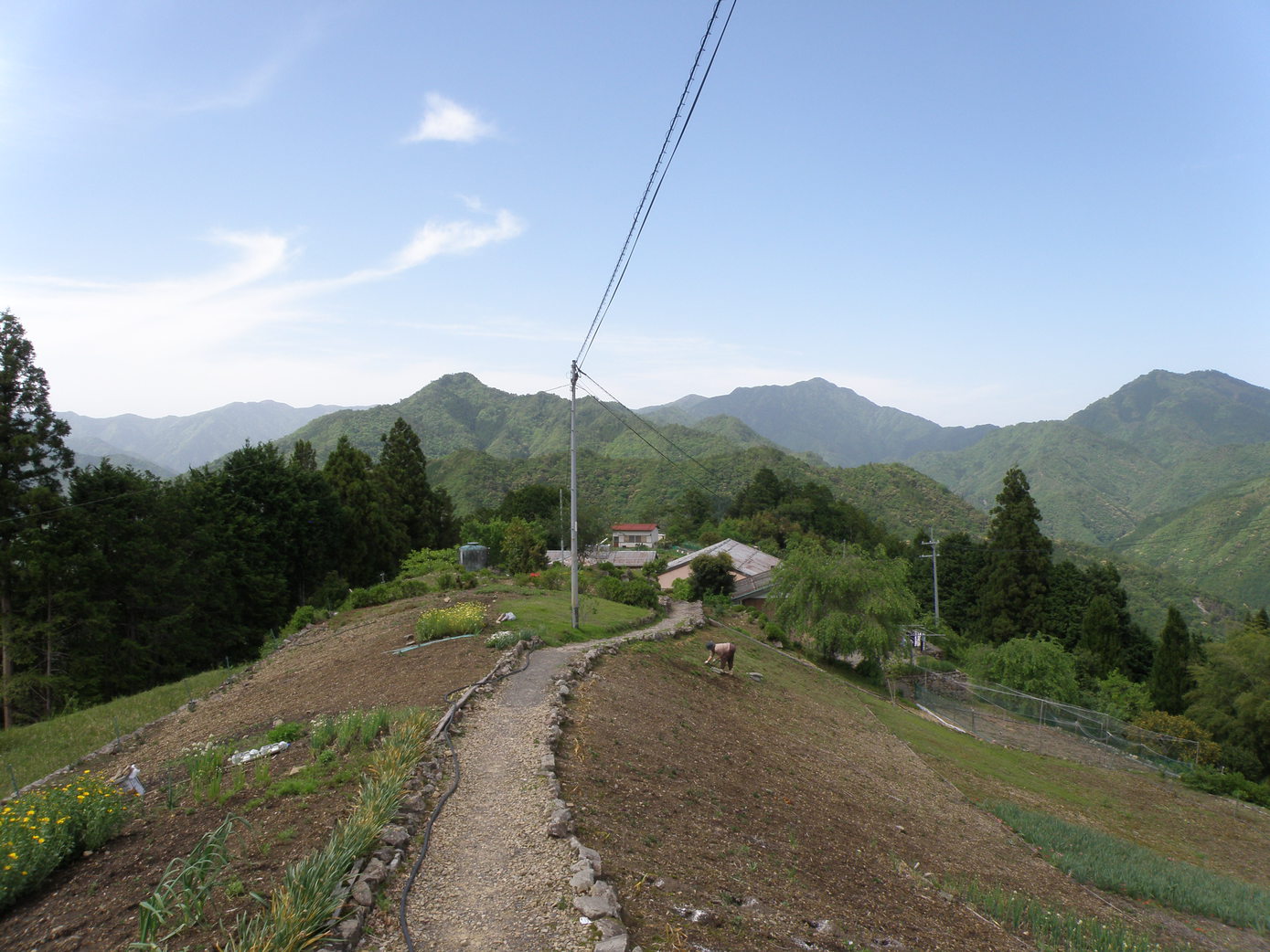 観光スポット果無集落の風景