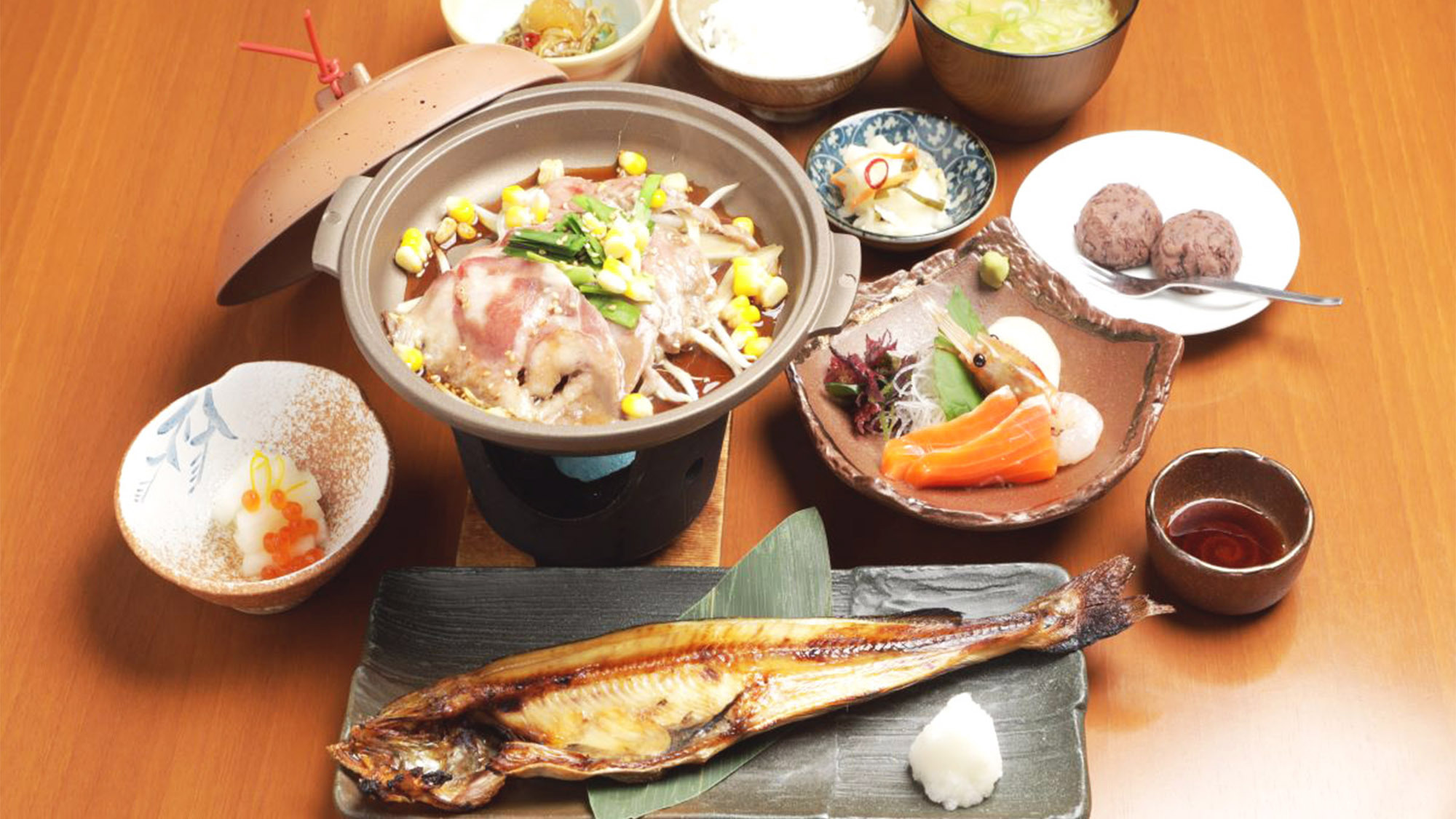 ・道産の食材にこだわって作った北海道の郷土料理をお楽しみください