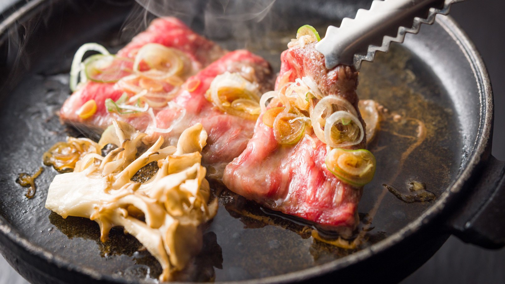 信州牛もも肉の焼きしゃぶ