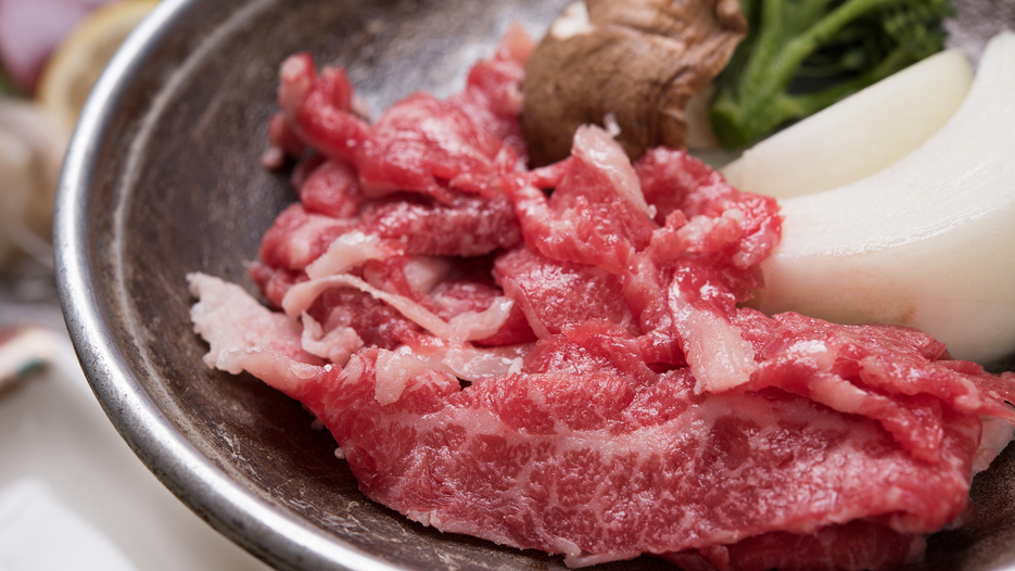 *夕食(黒毛和牛)一例/黒毛和牛の陶板焼き付きのグレードアップ♪