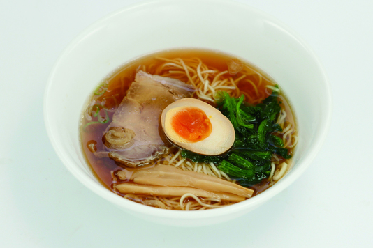 朝食の一例揚州醤油ラーメン