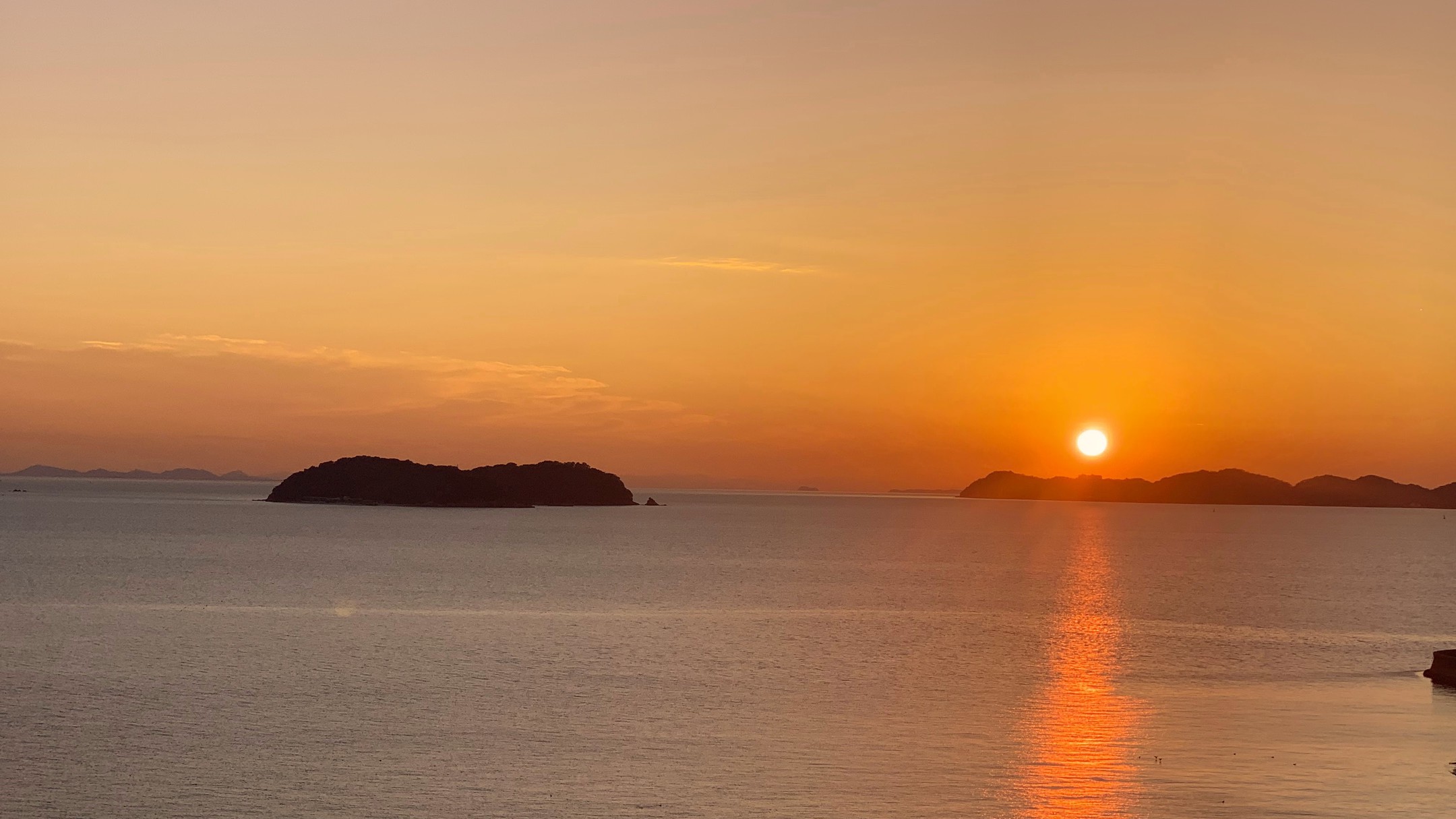 三河湾夕日