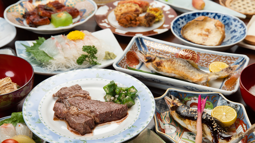 *【竹】洋のテイストをいれた料理（お肉とお魚のどちらかでお選びください）