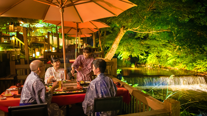 -水辺のダイニング 川どこ-夕食イメージ