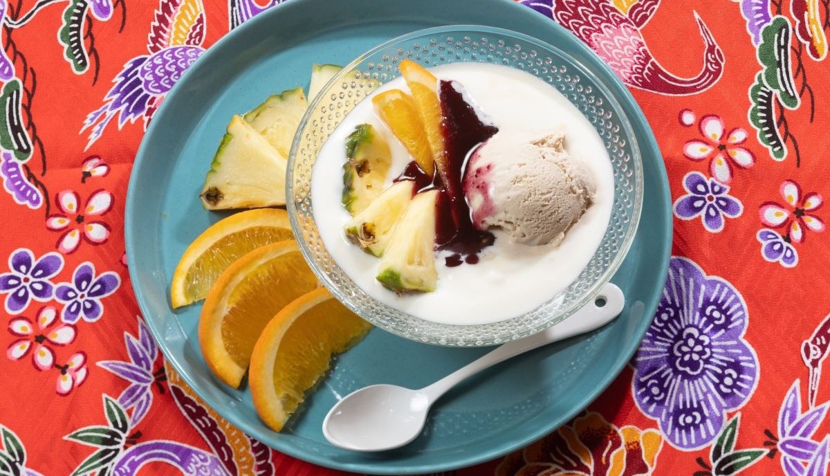 【 オリジナルスイーツ② 】フルーツとアイスを組み合わせて楽しみ方も色々♪