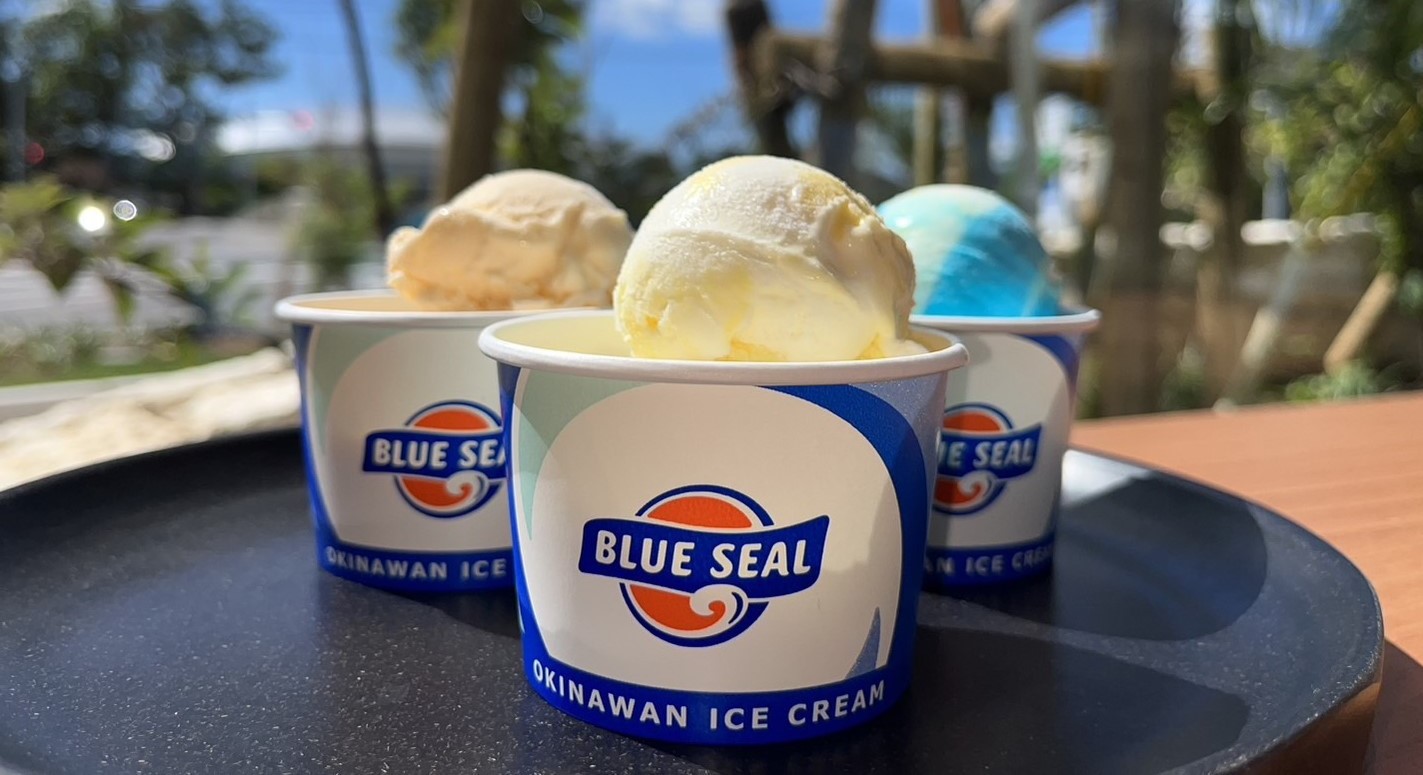 【 スイーツ 】ブルーシールアイスで南国気分！