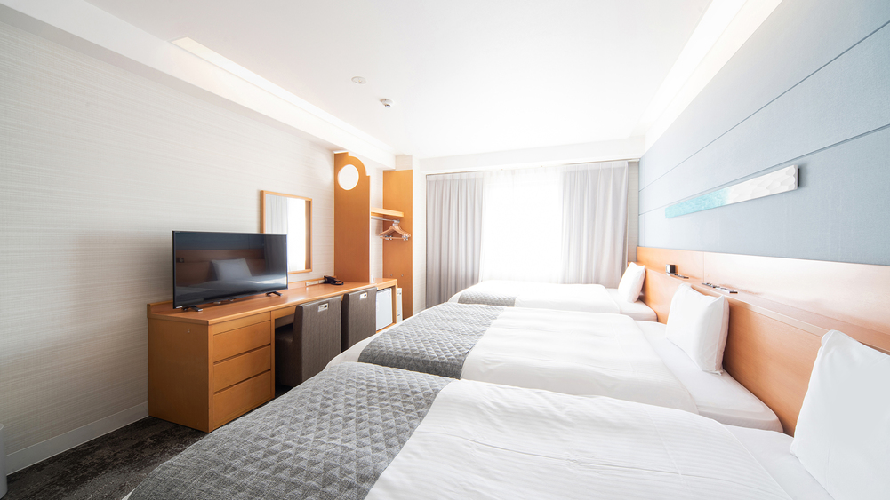 【 トリプルルーム 26㎡ 】広々ベッドだからとても快適です！