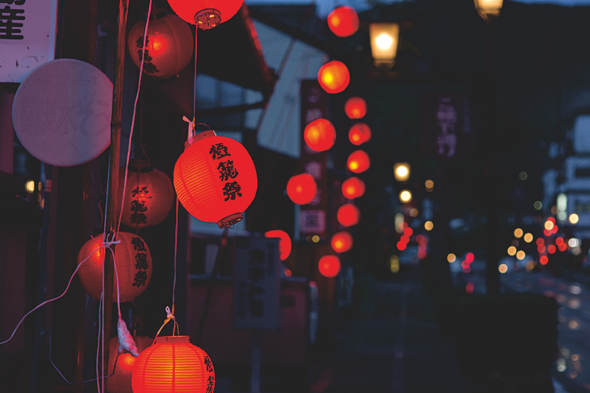 高遠燈籠祭の様子