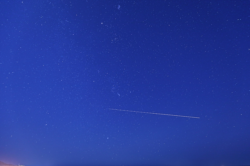 冬場、上を見上げると星空が広がっています