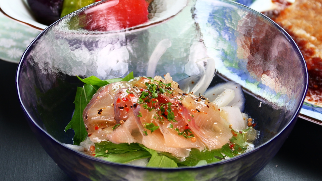 【料理】ライト・バイク（虹鱒のカルパッチョ）