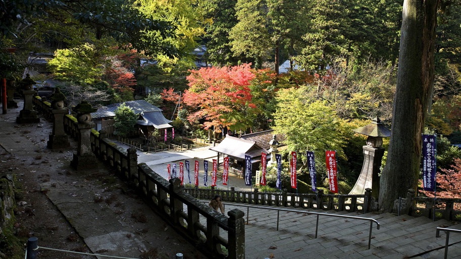 *【清水寺】風景。清水寺本堂へ続く階段。静寂な自然に囲まれた境内で心も現れる…;