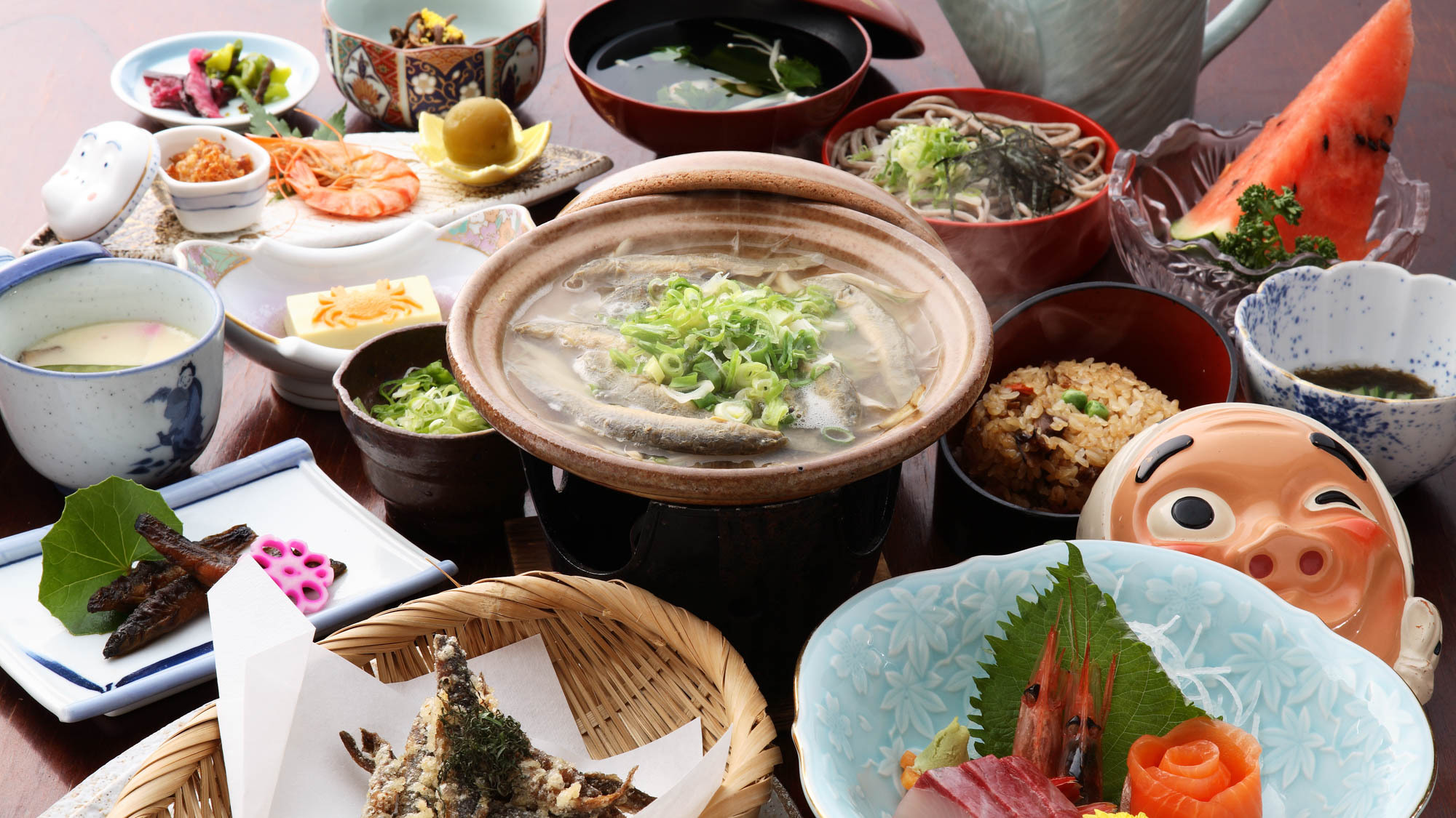 【ご夕食例】安来名物のどじょう料理♪上質の脂、旨みすべてがそのまま美味しくご賞味頂けます！