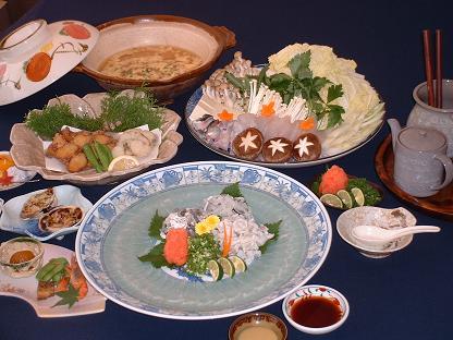 ふぐ料理コース
