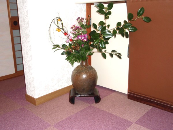 フロントのお花