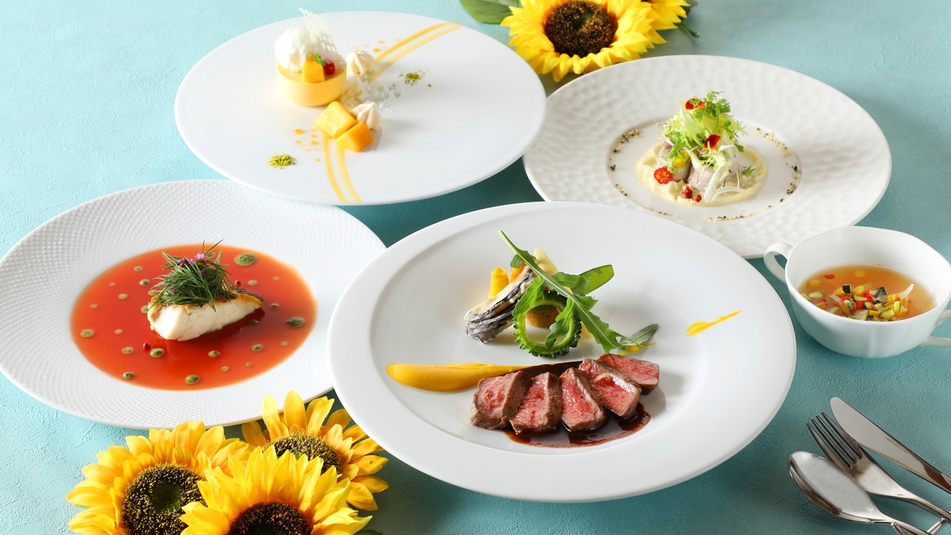 7/1(火)〜8/31(日)プティ・フルールフルコースランチ