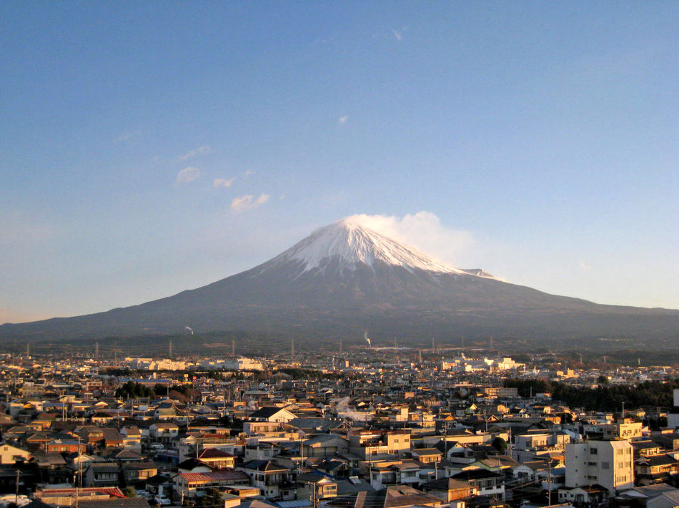 富士山朝日