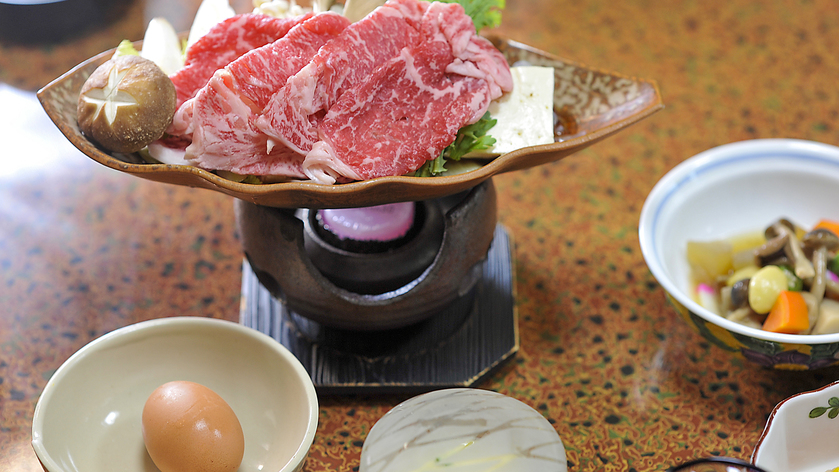 #新発田牛のすき焼きは人気の１品