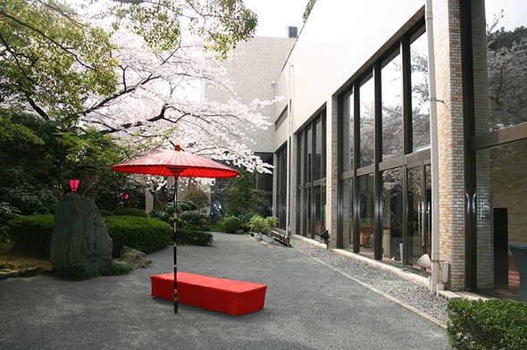 日本庭園。満開の桜にうっとり♪