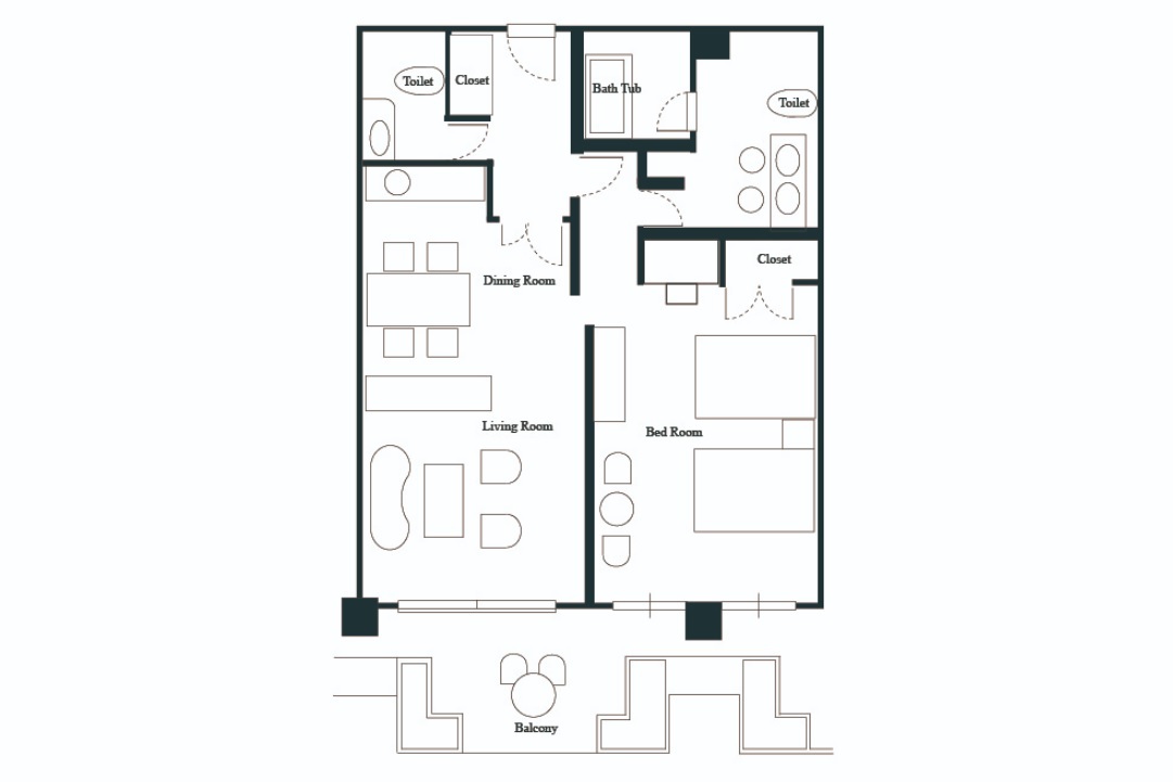 クラブスイートルーム平面図