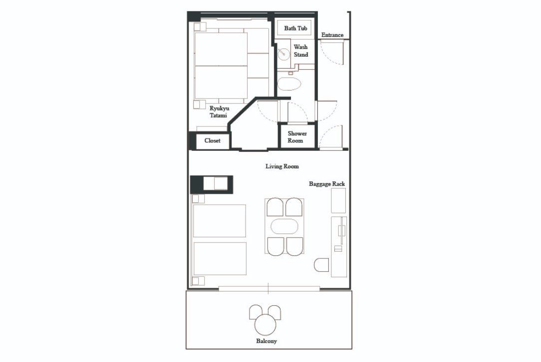 琉球モダン平面図