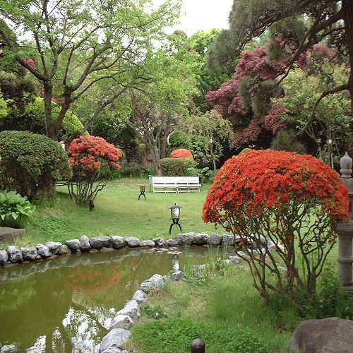 自慢の歴史ある庭園【5月ツツジ】