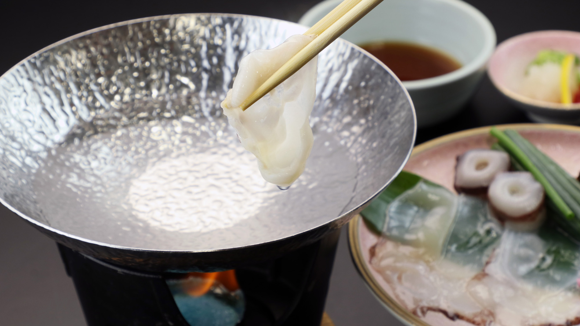 【当館名物_蛸のしゃぶしゃぶ】