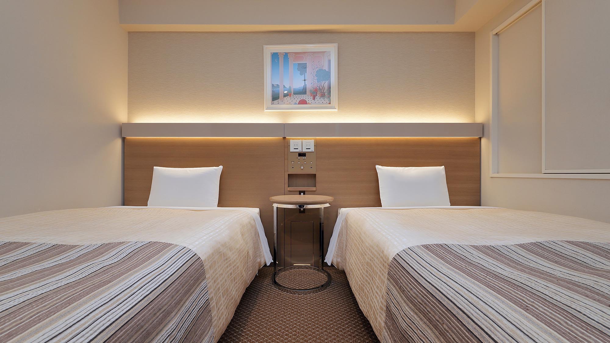 ツインルーム(ベッドサイズ1220mm×;1950mm2台)