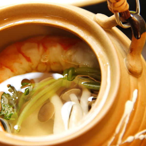 お料理の一例土瓶蒸し