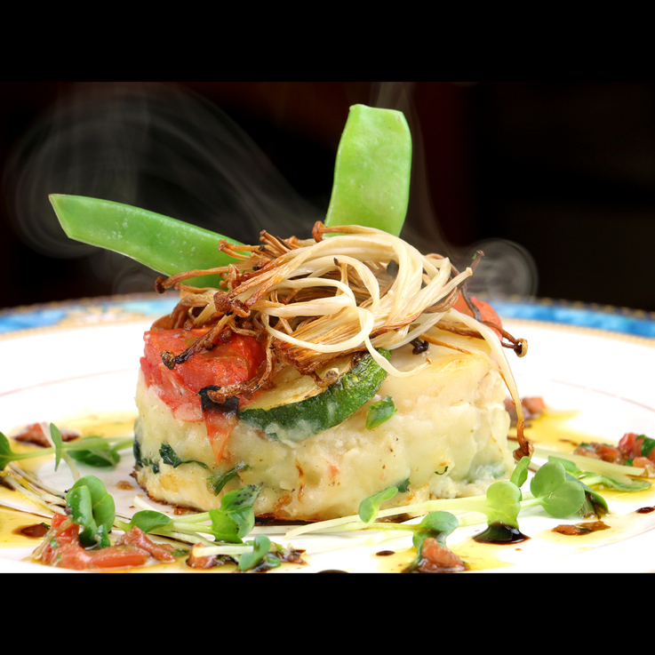 【夕食一例】白身魚とホタテのタンバル