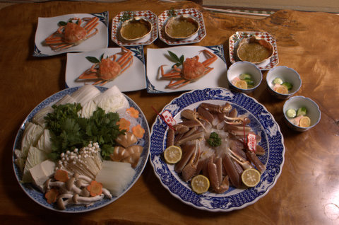 松葉ガニのなべ