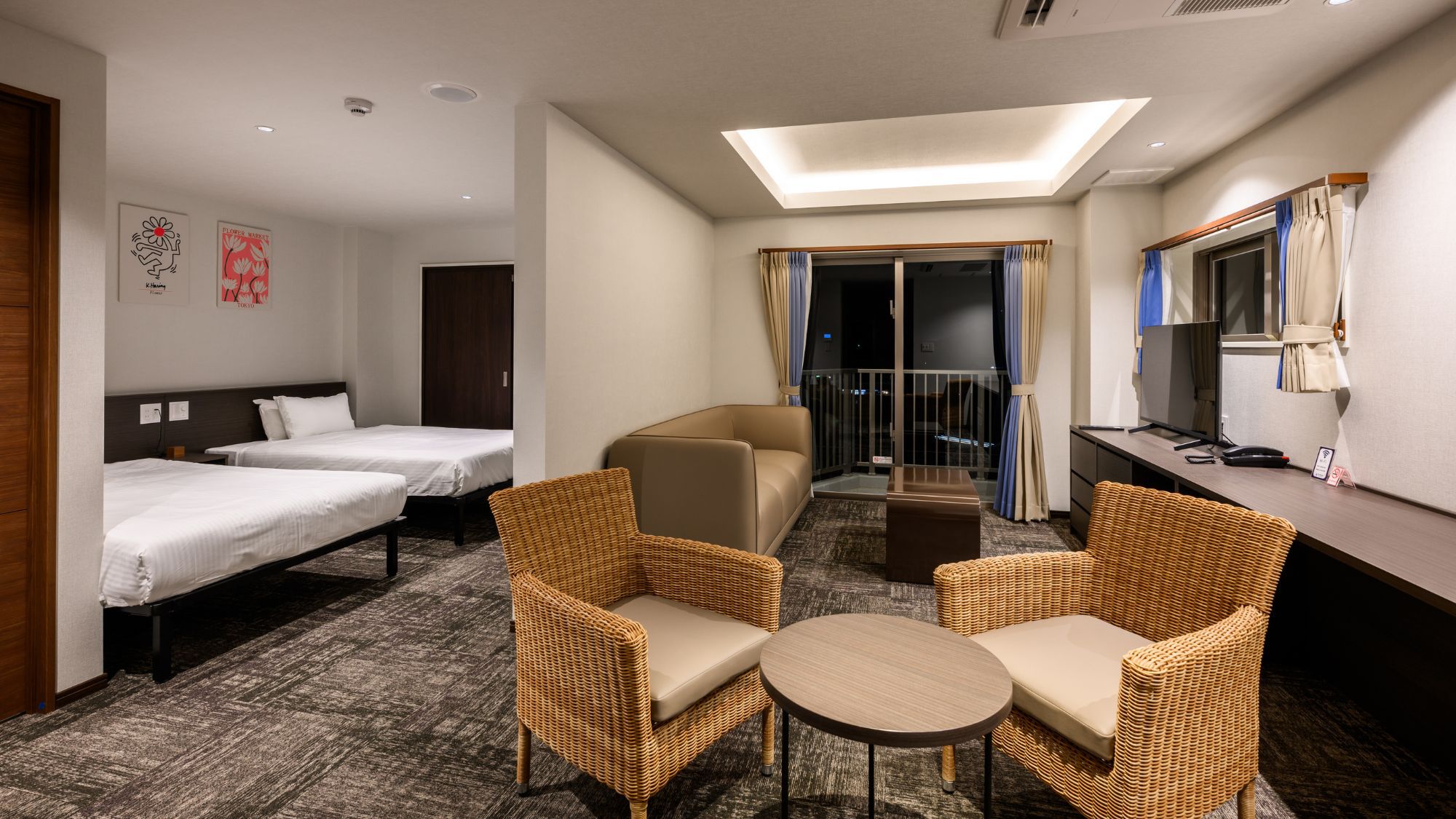 【デラックスツインルーム50㎡/禁煙】 くつろぎの空間が特別な旅を演出。    