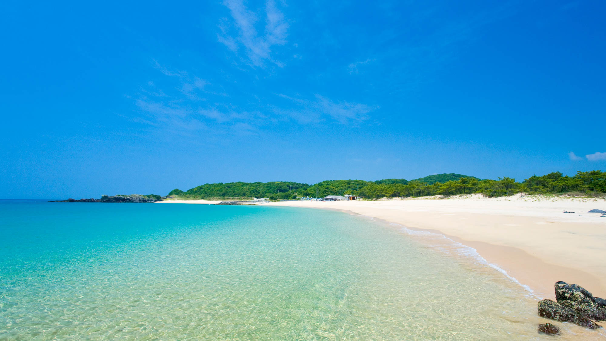 *筒城浜海水浴場：日本の海水浴場100選に選ばれた白砂のビーチ！