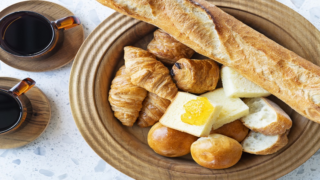 【朝食（ビュッフェ）】種類豊富なパンをお楽しみください