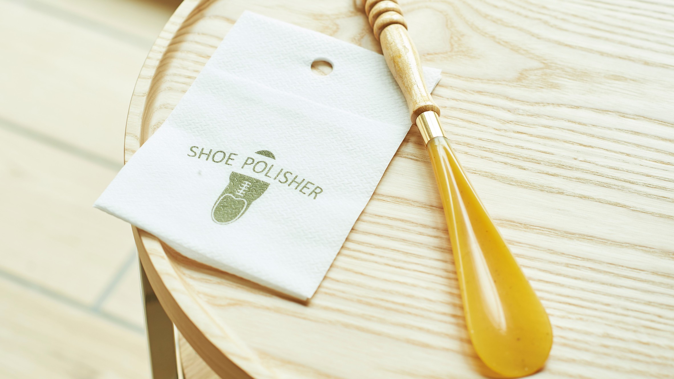 【客室備品】シューポリッシャー（靴磨き）靴ベラ
