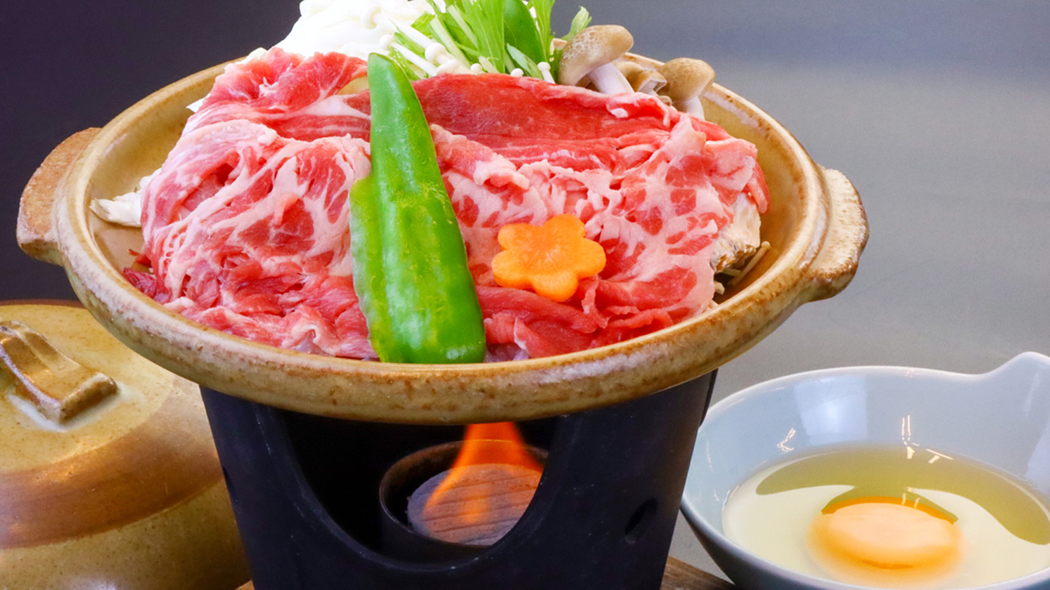 #【夕食一例】本日のメインは豚のすき焼き