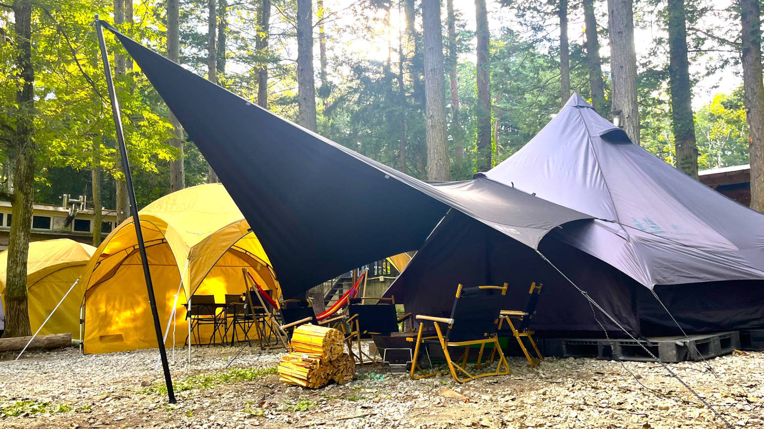 ・【LINキャンプくつろぎ】テントで自然を大満喫！いつもより少し贅沢なキャンプを