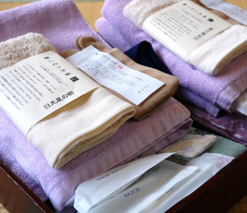 お部屋のバスタオル&浴衣